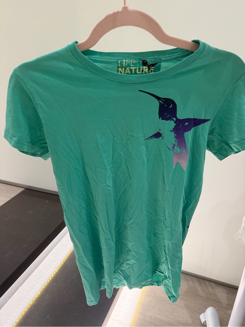 Freecity green hummingbird tee
